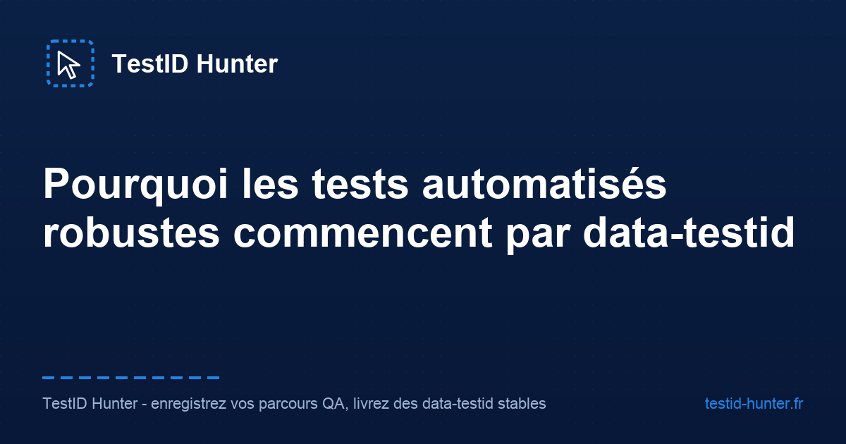 Pourquoi les tests automatisés robustes commencent par data-testid